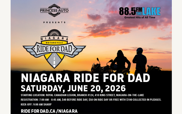 The Princess Auto Ride for Dad in Niagara!